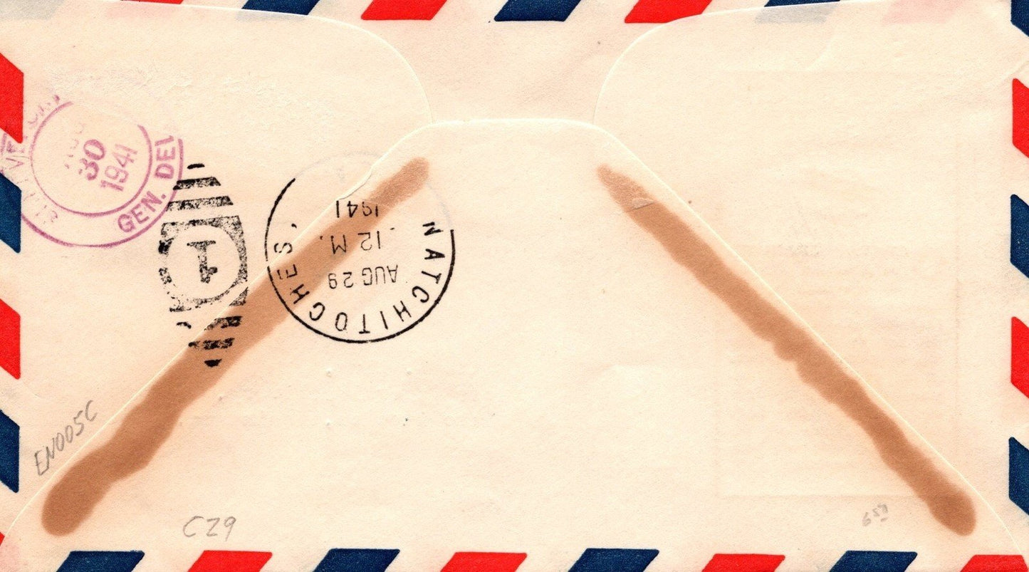 US C29-14 FDC Linprint cachet, Octave Chanute 20c bright green ZAYIX 100823USF21