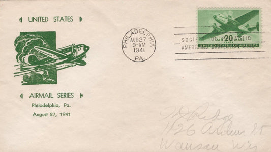 US C29-16 FDC Macos cachet SPA convention cancel ZAYIX 100823USF25