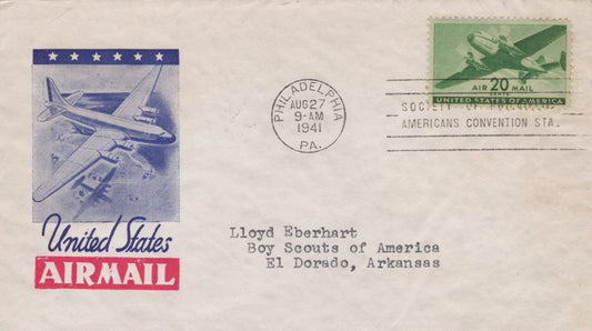 US C29-12 FDC Harry Ioor cachet 20c bright green SPA cancel ZAYIX 100823USF26