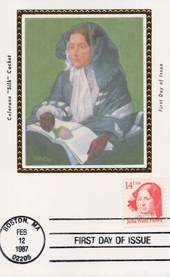 US Colorano 'Silk' FDC Maxi Card Cover Julia Ward Howe, Musician ZAYIX 0924M0039