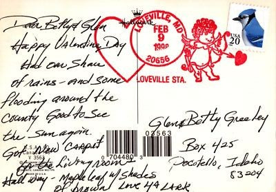 US First Day Cover FDC Maxi Card Happy Valentine's Day Love ZAYIX 0924M0269