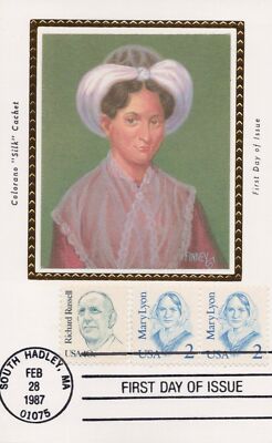 US Colorano 'Silk' FDC Maxi Card Cover UA Mary Lyon, Educator ZAYIX 0924M0040