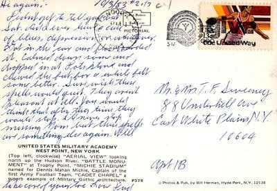 US First Day Cover FDC Maxi Card West Point Military Academy ZAYIX 0924M0249
