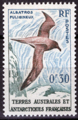 FSAT TAAF 12 MNH Birds Light Mantled Sooty Albatross Antarctic ZAYIX FSA-0013M