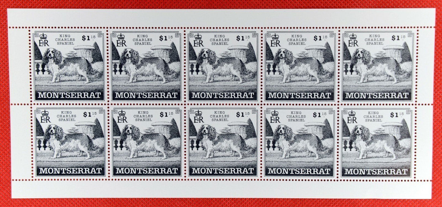 Montserrat 989-993 MNH Dog Breeds Miniature Sheets CV $153 ZAYIX
