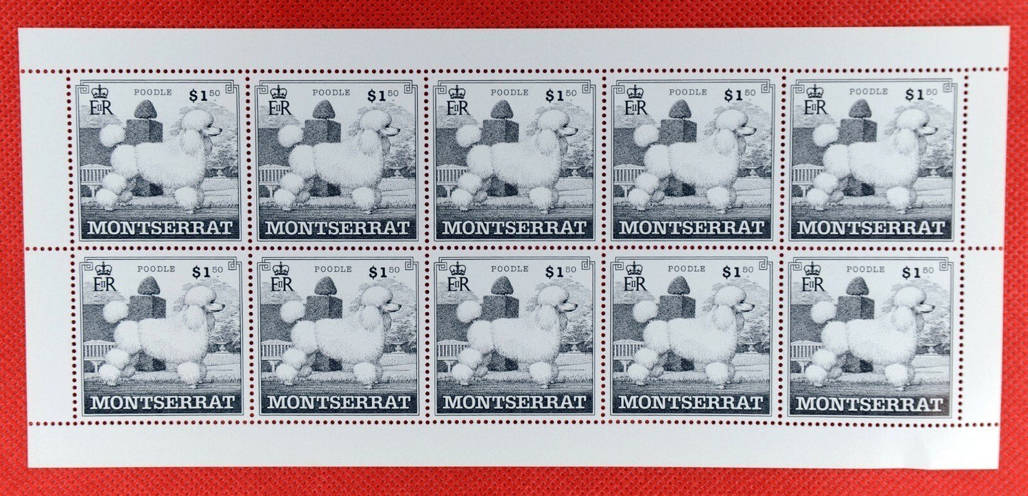 Montserrat 989-993 MNH Dog Breeds Miniature Sheets CV $153 ZAYIX