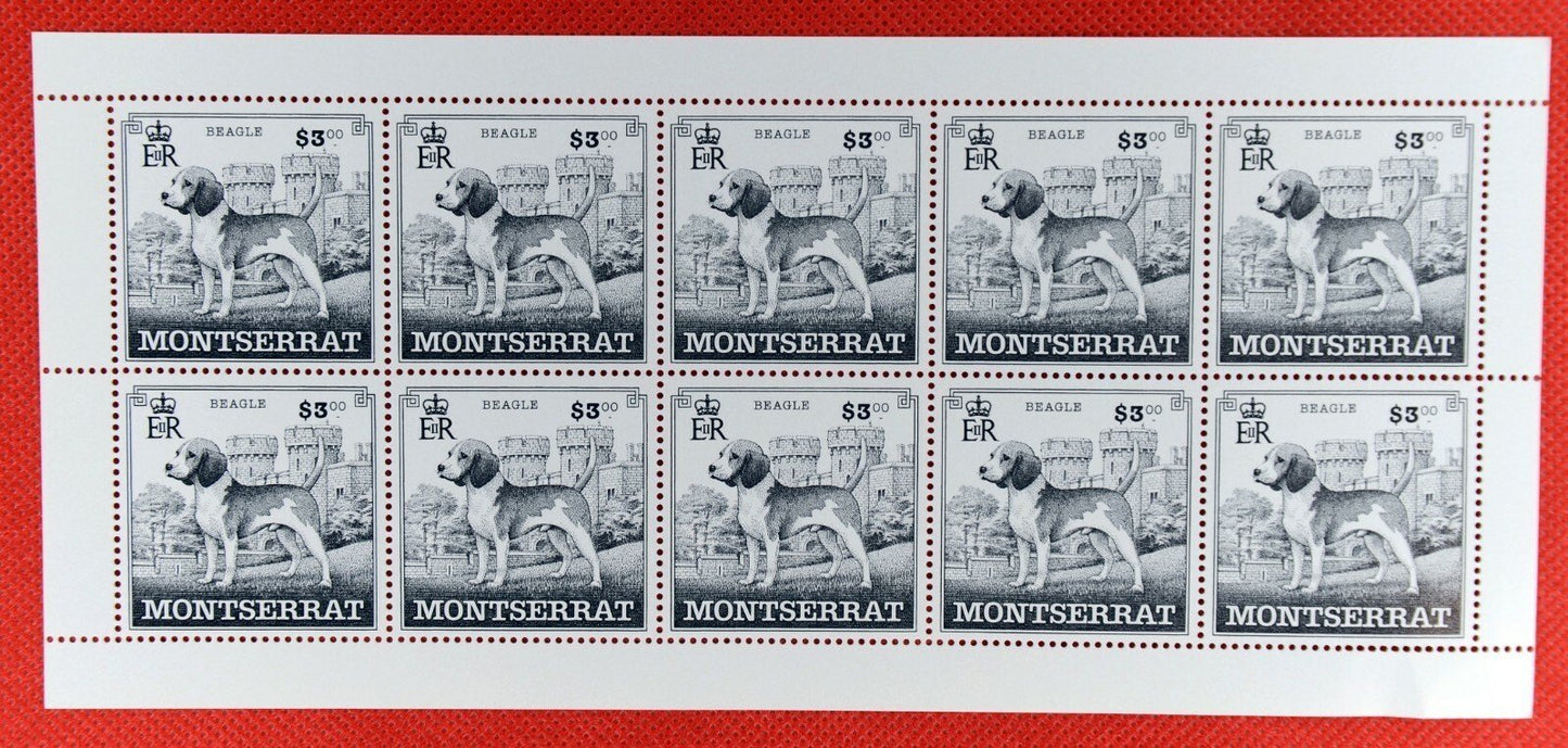 Montserrat 989-993 MNH Dog Breeds Miniature Sheets CV $153 ZAYIX