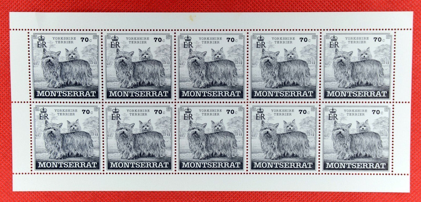 Montserrat 989-993 MNH Dog Breeds Miniature Sheets CV $153 ZAYIX