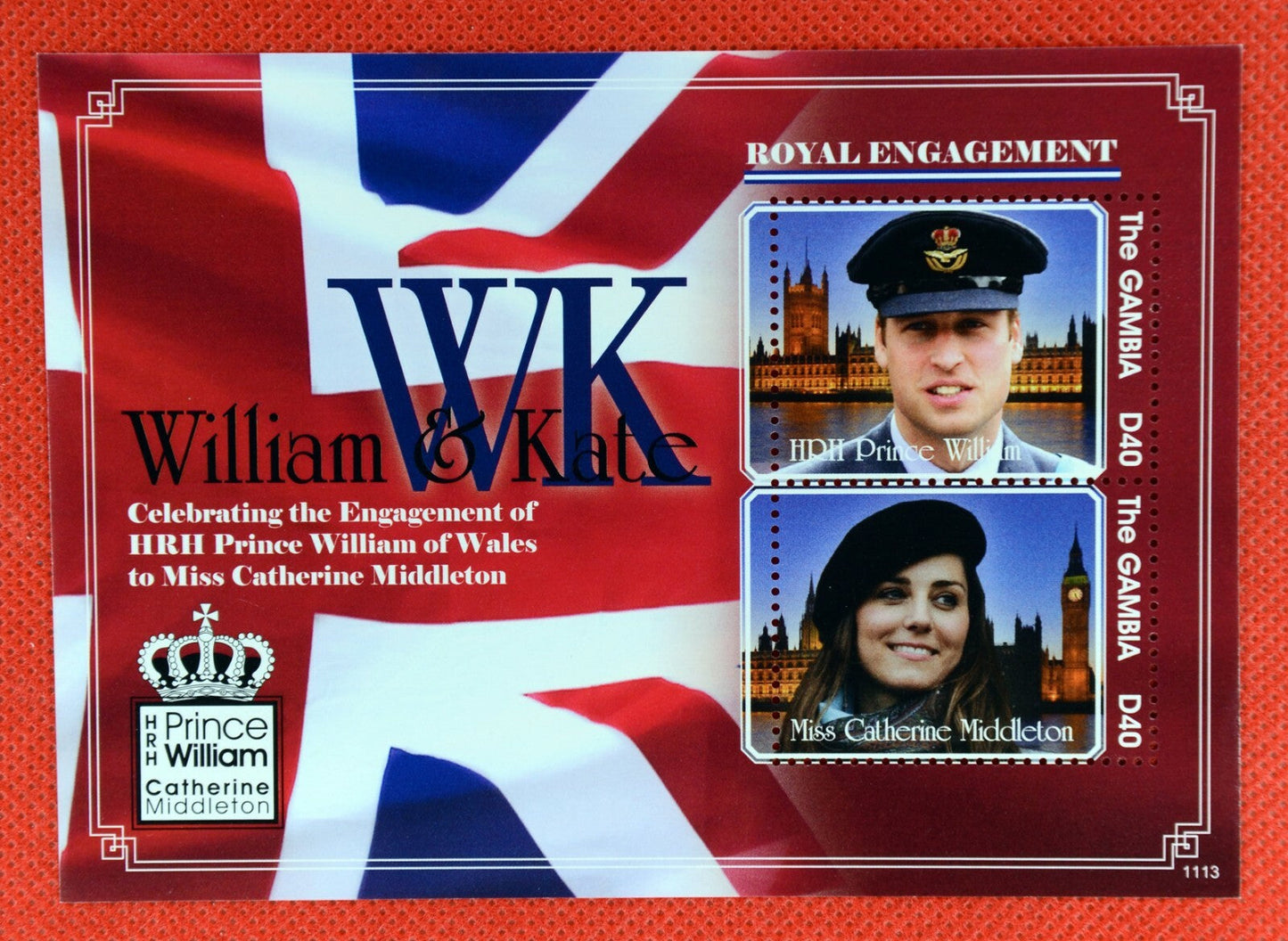 Gambia 3341-3344 MNH Prince William and Kate Royal Engagement ZAYIX