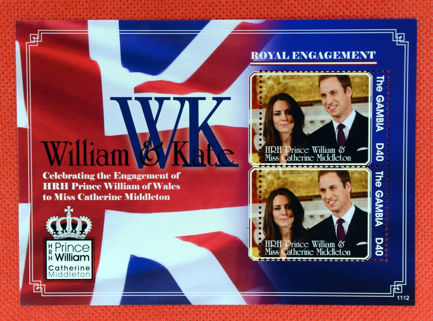 Gambia 3341-3344 MNH Prince William and Kate Royal Engagement ZAYIX