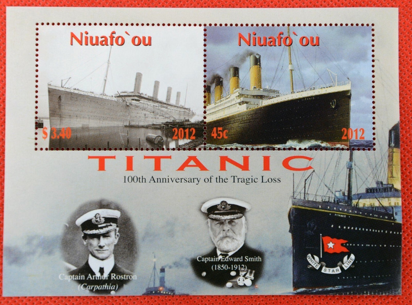 2012 Tonga Niuafo'ou 288-289 MNH Ships Sinking of the Titanic ZAYIX 052922SL22M