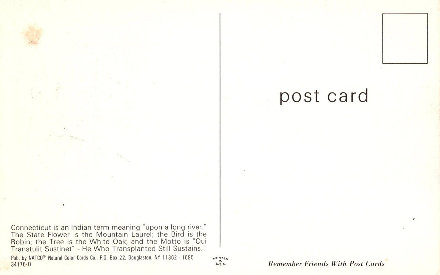 US Maxi Card FDC Connecticut Maps Flowers ZAYIX 0924M0282