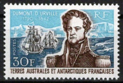 FSAT TAAF 30 MNH Dumont d'Urville Naval Commander Antarctic ZAYIX FSA-S0042