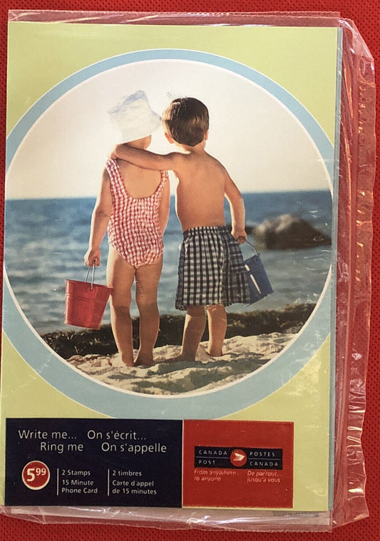 Canada 2046i MNH 2004 Write Me Ring Me Phone Card & Stamp Beach 011022SM32 ZAYIX 011022SM32M