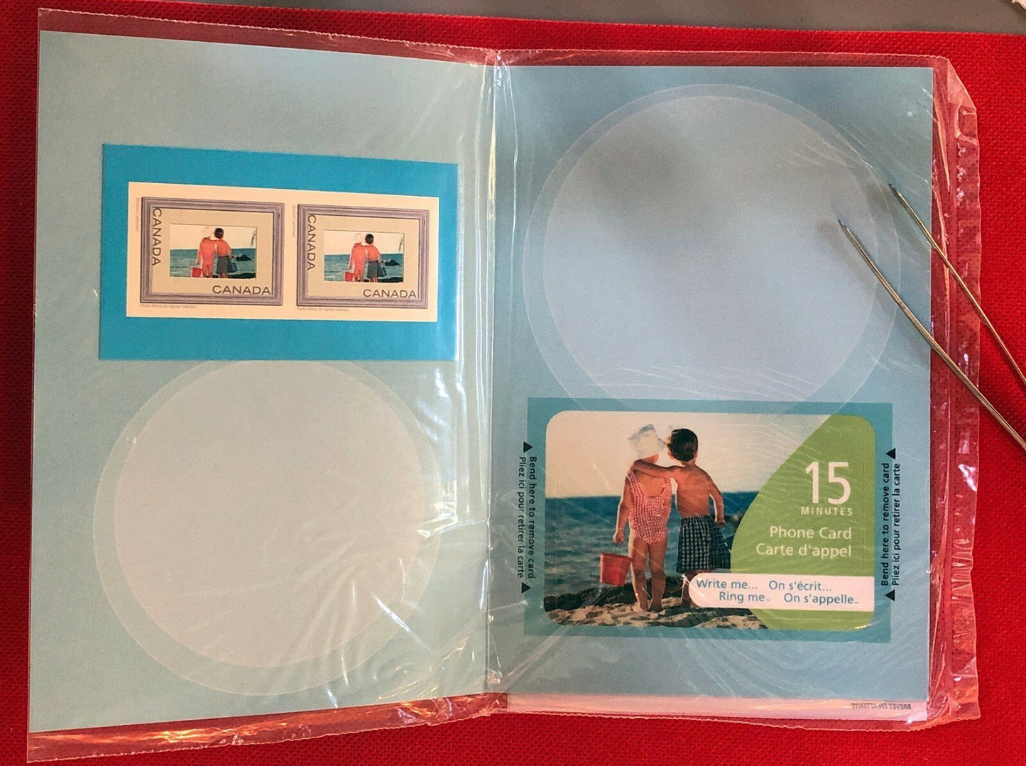 Canada 2046i MNH 2004 Write Me Ring Me Phone Card & Stamp Beach 011022SM32 ZAYIX 011022SM32M