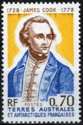 FSAT TAAF 66 MNH Captain Cook, Explorer ZAYIX FSA-S0059