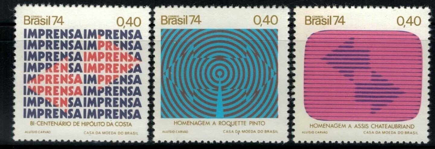 Brazil 1338-1340 MNH Communications Radio ZAYIX 031222S57M