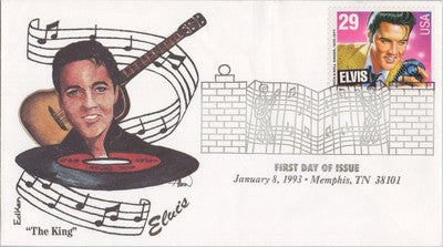 US 2721 FDC Elvis EdKen cachet - The King - Memphis TN cancel ZAYIX 060722SM02