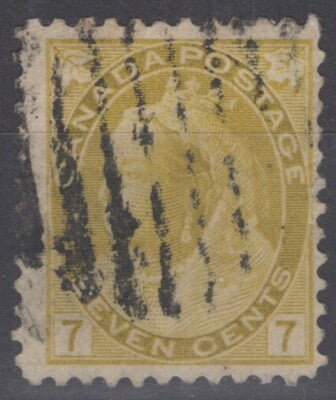 Canada 81 used F 1902 7c olive yellow Queen Victoria ZAYIX 060222S94