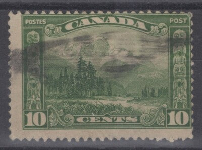 Canada 155 used 10c green painting / mountain ZAYIX 060222S112M
