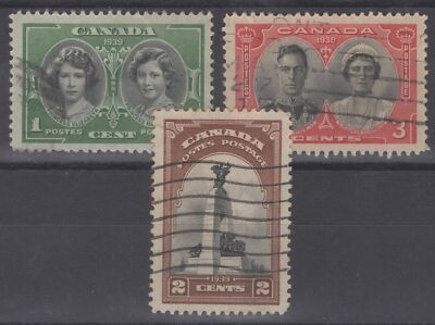 Canada 246-248 used 1939 Royal Visit ZAYIX 060222S113M