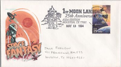 1994 1st Moon Landing 25th Anniversary ASDA Station Houston TX ZAYIX 120622SM77