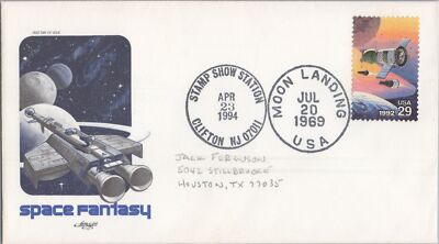 1994 Stamp Show Sta. Clifton NJ Moon Landing 1969 ZAYIX 120622SM73