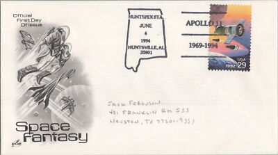 HUNTSPEX 1994 Apollo 11 anniversary postmark Huntsville AL ZAYIX 120622SM94