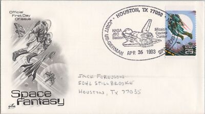 JOINT US-German Spacelab station 1993 Houston JSC postmark ZAYIX 120622SM96