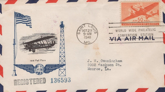 US C31-5 FDC Cachet Craft cachet 1918 Mail Plane ZAYIX 101223USF03