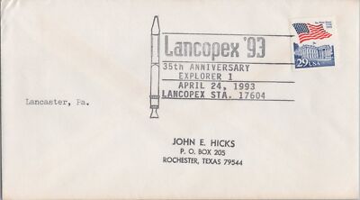 Lancopex '93 35th Anniversary Explore 1 station postmark ZAYIX 120622SM113
