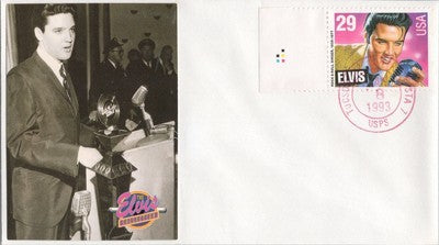 US 2721 FDC Elvis Gold Record Bubble Gum Card Cachet - Tucson ZAYIX 060722SM23