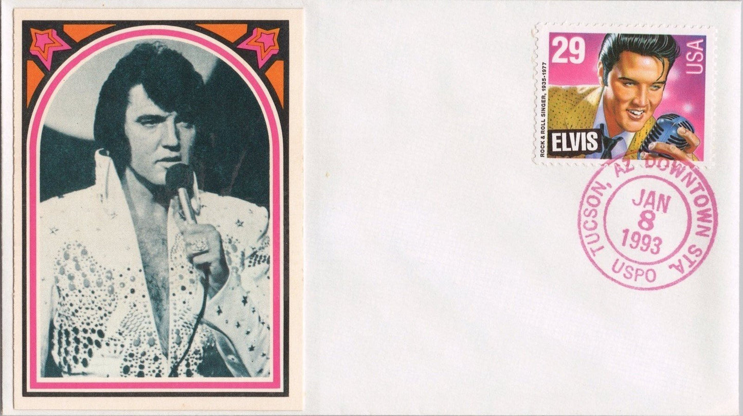 US 2721 FDC Elvis Presley Vegas Singer Bubble Gum Card Tucson ZAYIX STAMPS