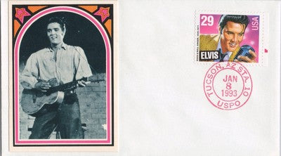 US 2721 FDC Elvis Strumming - Bubble Gum Card cachet Tucson AZ ZAYIX 060722SM14
