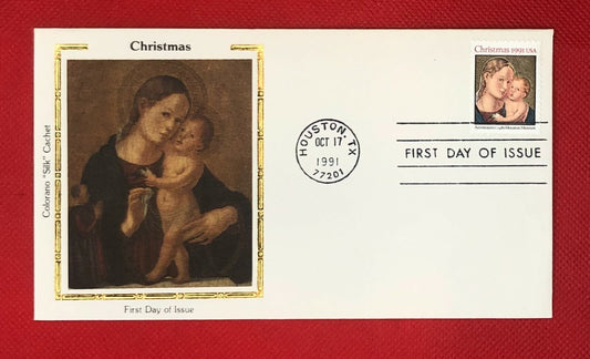 1991 US Colorano FDC 2578 - Christmas - Art - Painting Madonna and Child ZAYIX 110721SM15