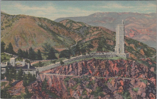 Will Rogers Shrine of Sun Cheyenne Mountain Pikes Peak Postcard ZAYIX 090222PC07