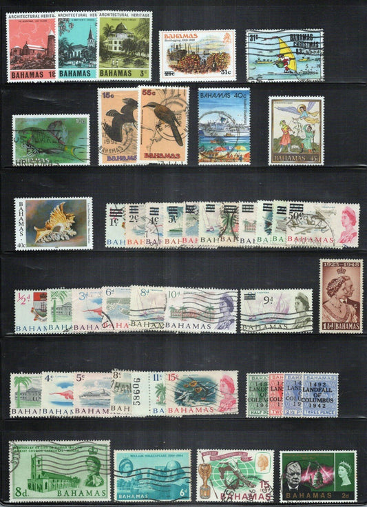 Bahamas Stamp Collection Mint/Used Birds Architecture Seashells ZAYIX 0424S0047