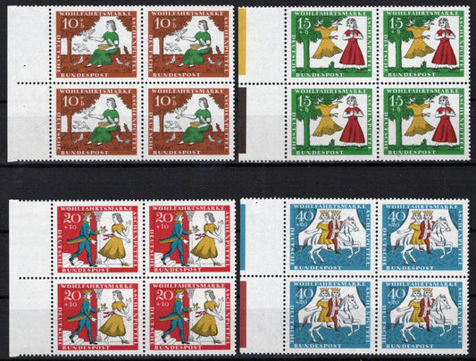 ZAYIX Germany B408-B411 MNH Block Fairy Tales Cinderella 031023SM120M