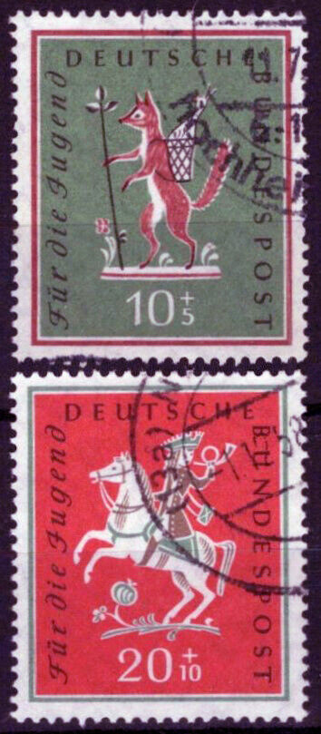 ZAYIX Germany B360-B361 Used Fairy Tales Fox Who Stole the Goose 042523SM08