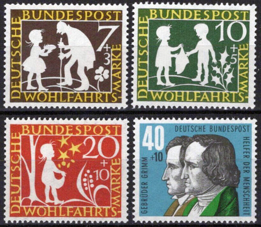 ZAYIX Germany B368-B371 MNH Semi-Postal Fairy Tales Brothers Grimm 031023SM125m