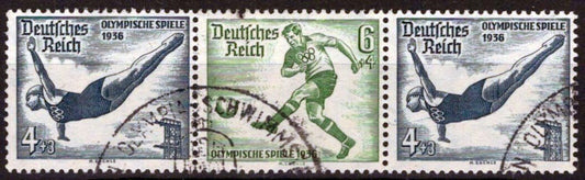 Germany B83-B84 Used Semi-Postal Sports Diving Soccer Games ZAYIX 042523SM09