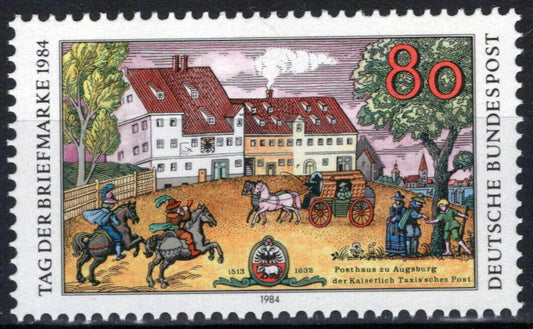 ZAYIX Germany 1428 MNH Architecture Horses Stamp Day 042523SM17