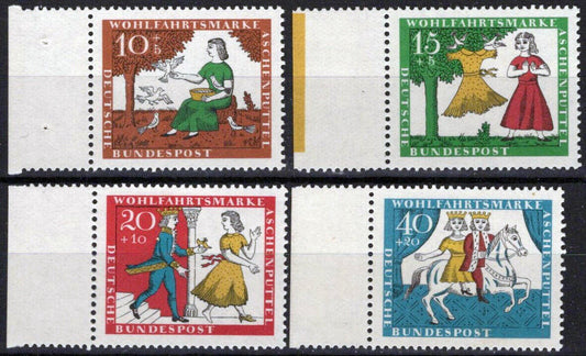 ZAYIX Germany B408-B411 MNH Semi-Postal Fair Tales Cinderella 042523SM41