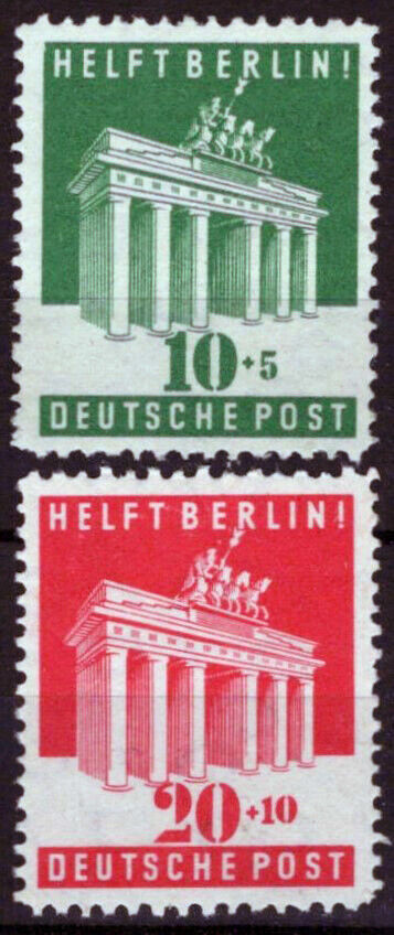 ZAYIX Germany B302-B303 MNH Historical Landmark Brandenburg Gate 042523SM35