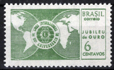 Brazil 1047 MNH Lions Emblem Globes ZAYIX 062723S114M