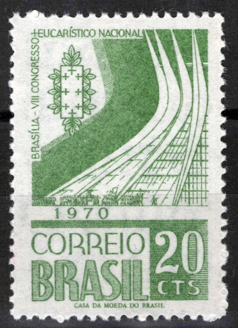 Brazil 1164 MNH Brasilia Cathedral Architecture ZAYIX 062723S133M