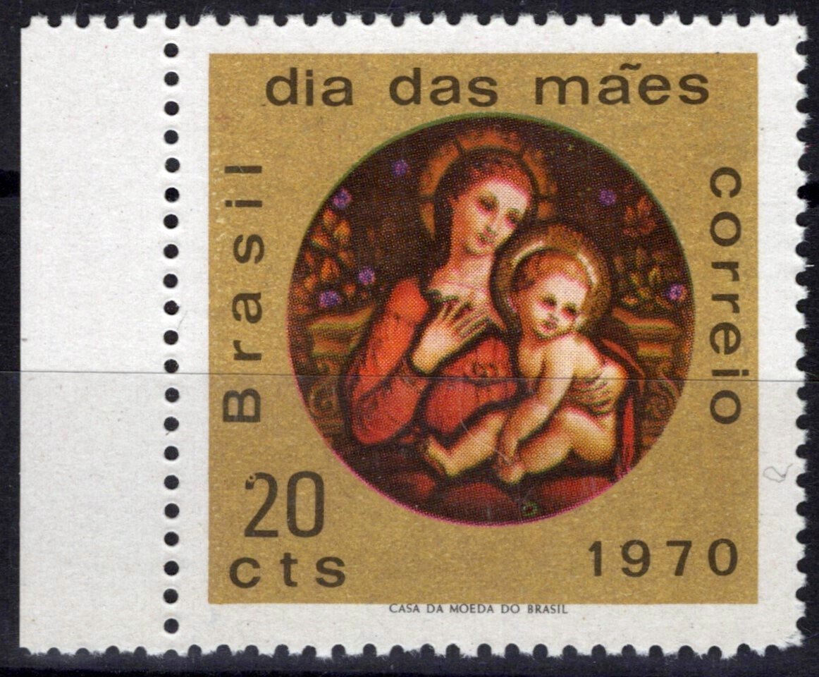 Brazil 1163 MNH NG As Issued Mother's Day Madonna Painting ZAYIX 062723S132M