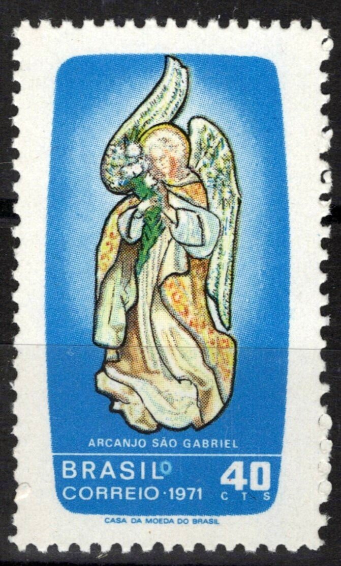 Brazil 1199 MNH NG As Issued St. Gabriel Religious Figure ZAYIX 062723S147M
