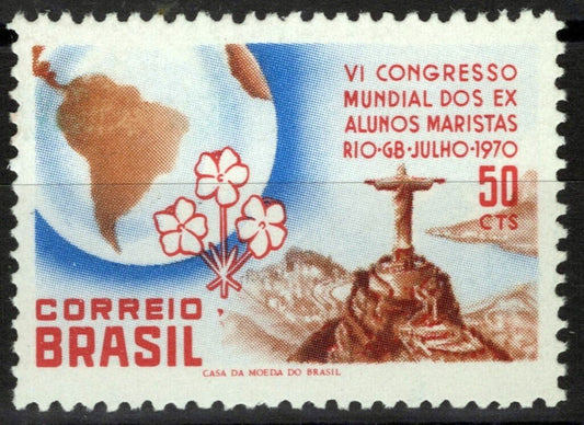 Brazil 1170 MNH Corcovado Christ Map of South America ZAYIX 062723S134M