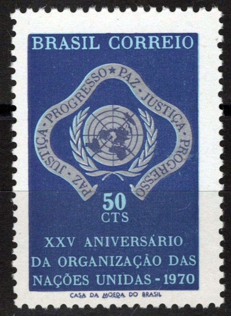 Brazil 1175 MNH NG As Issued Un Emblem ZAYIX 062723S136M